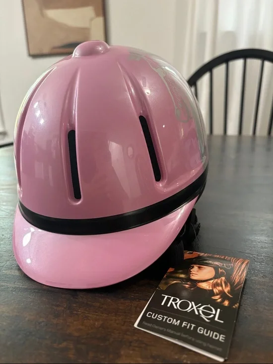 Troxel Kids' Pink Equestrian Riding Helmet - Picture 2 of 6